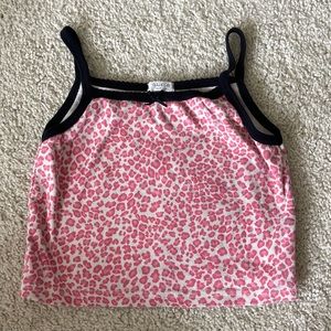 Brandy Melville Pink Cheetah Tank